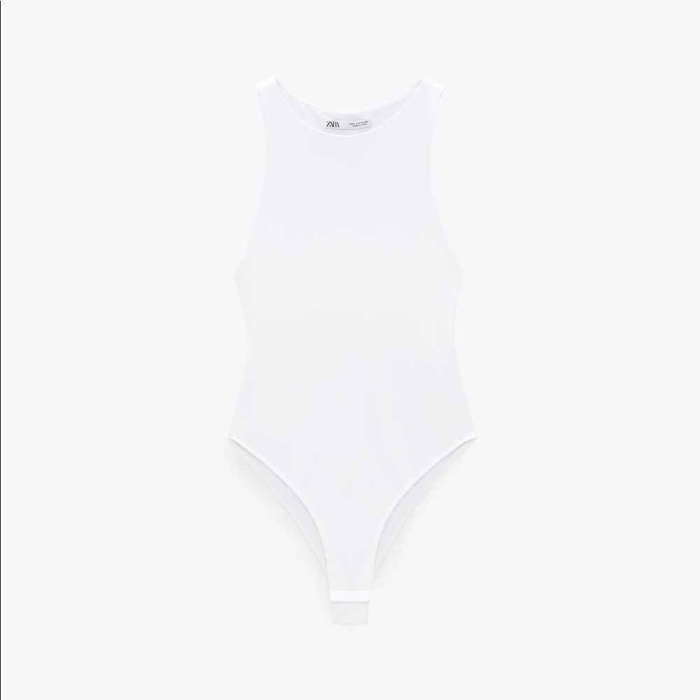 NWT Zara HALTERNECK BODYSUIT L